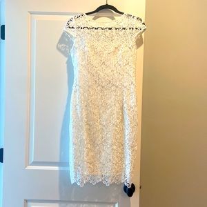 Adrianna Papell.  ladies size 6.  white dress